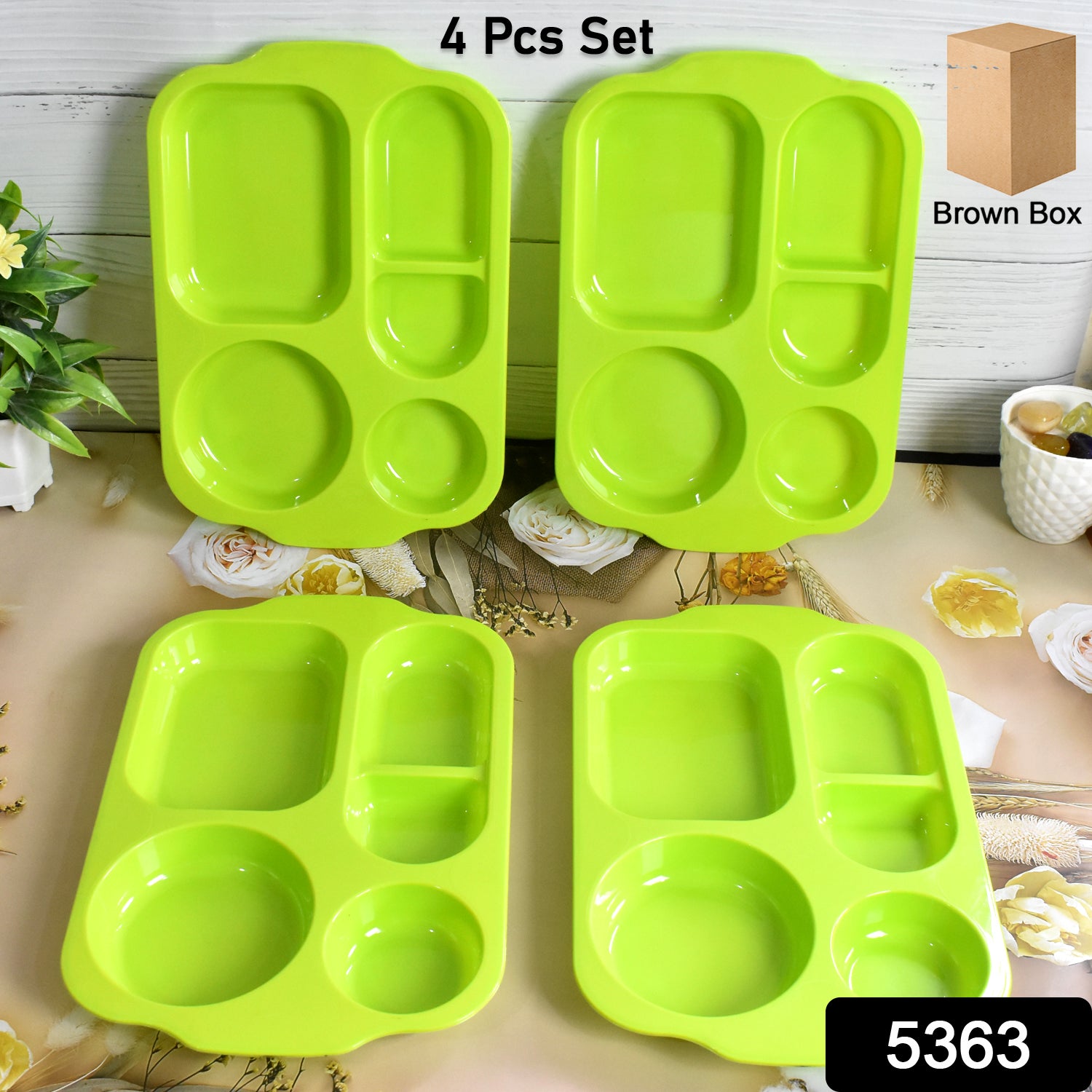 5363 Unbreakable Plastic Food Platesbiodegradable 5 Compartment Square Plate For Food 5363 Unbreakable Plastic Food Platesbiodegradable 5 Compartment Square Plate For Food
